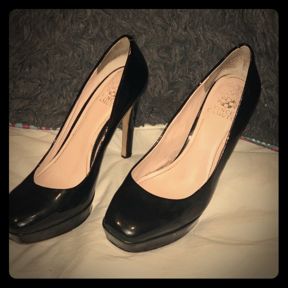 vince camuto patent leather heels